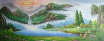 Chino Painting - Montañas Chinas Paisaje Chino